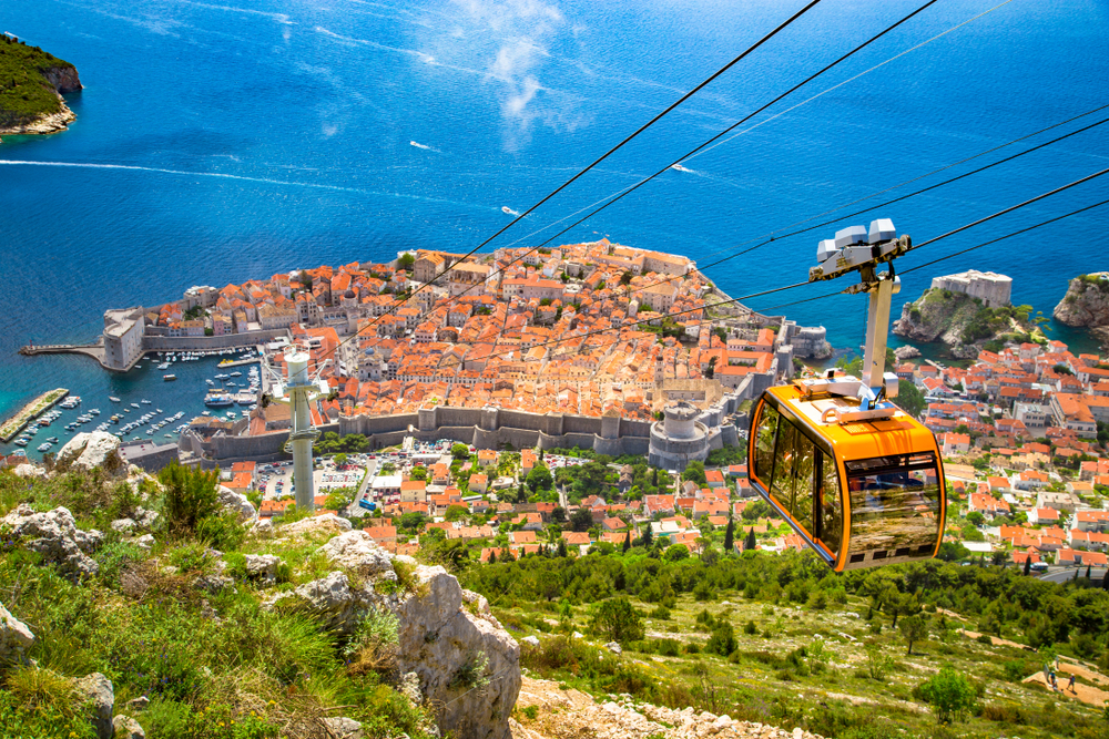 Aerial,Panoramic,View,Of,The,Old,Town,Of,Dubrovnik,With