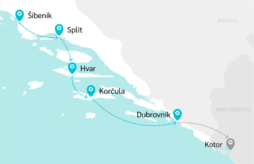 tour dalmatian coast croatia