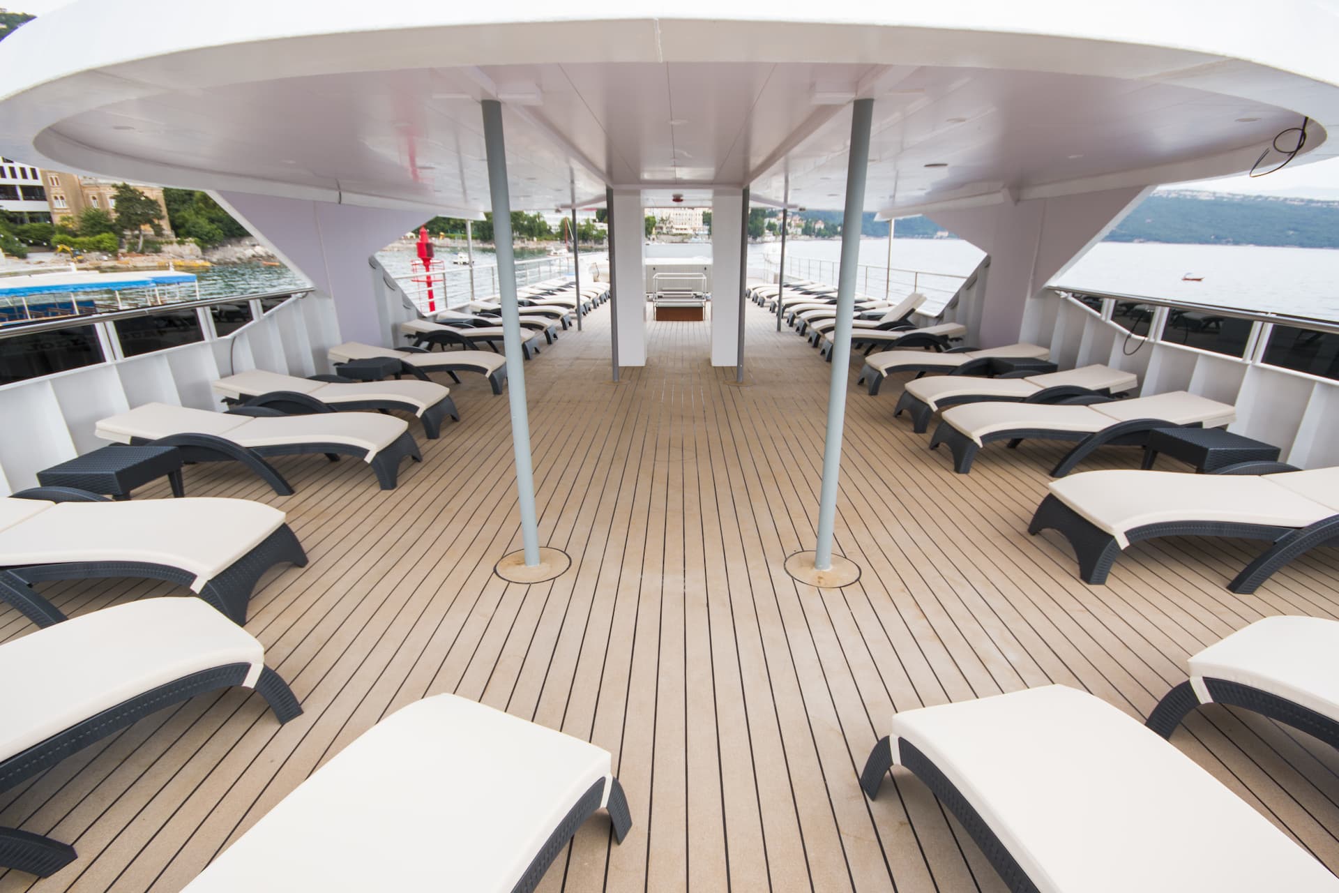 MV Infinity Croatia cruise ship sundeck