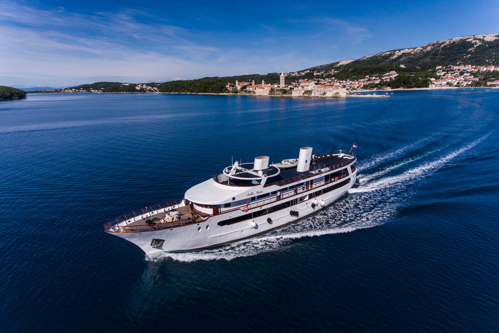 Stella Maris Croatia cruise ship dron