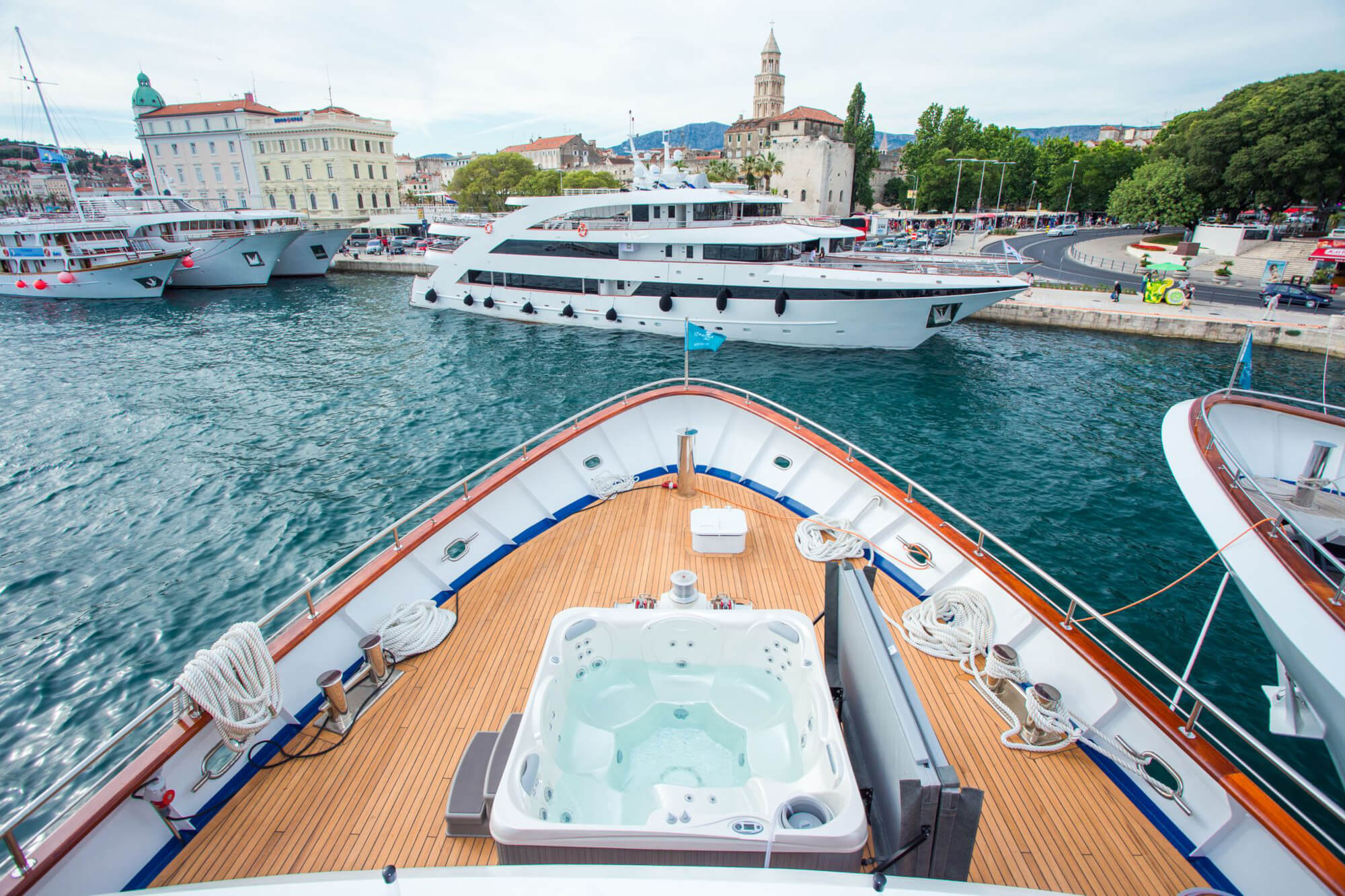 Aquamarine Croatia cruise ship bow