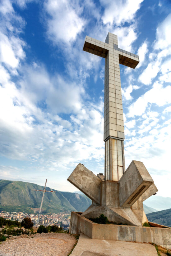 The cross on the Hum hill