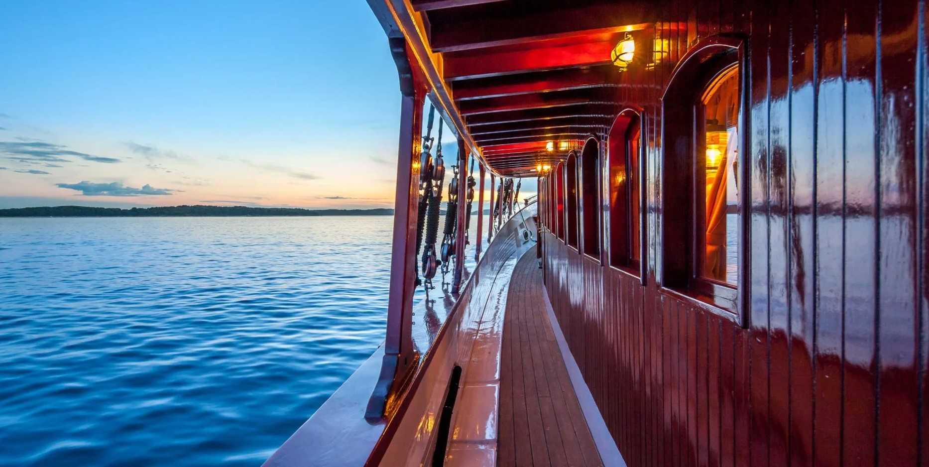 MS ROMANCA yacht side deck